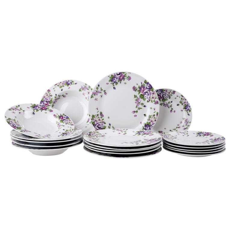 Porcelánová sada tanierov BEAUTY 18 ks - galéria #1