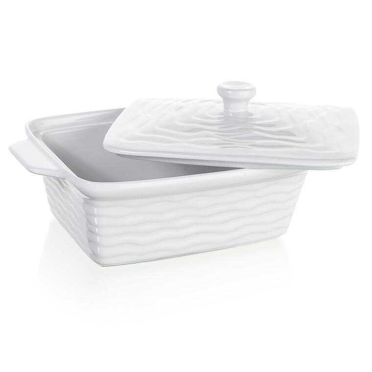 Forma zapekacia obdĺžniková s vekom CULINARIA White 28 x 18 cm - galéria #2