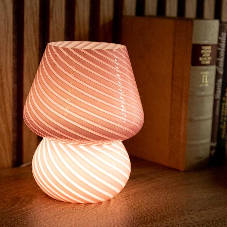 LED stolná lampička ružová - galéria #2