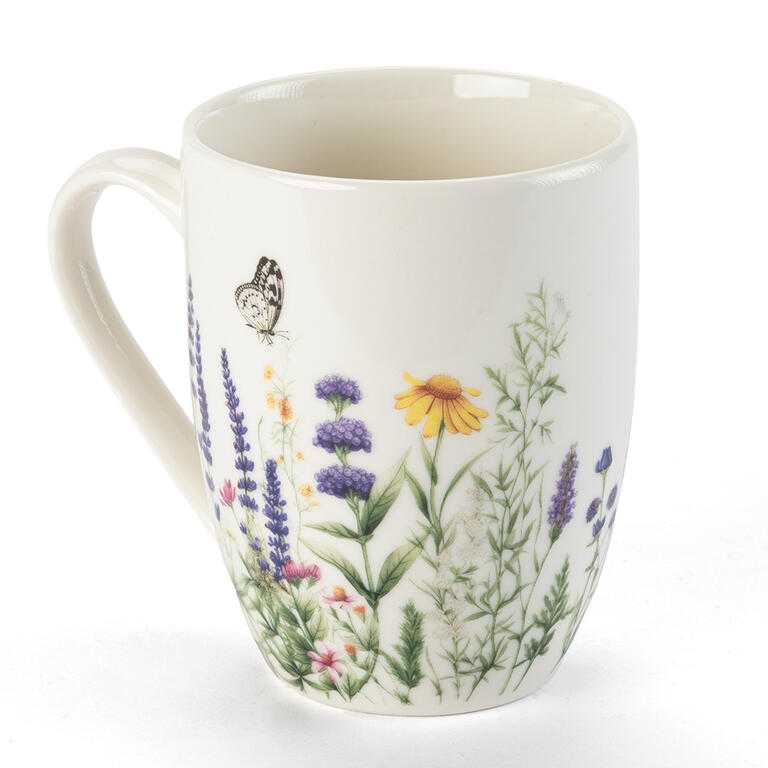 Sada porcelánových hrnčekov LEVANDUĽA A MOTÝLI v darčekovej krabičke 350 ml 2 ks - galéria #2