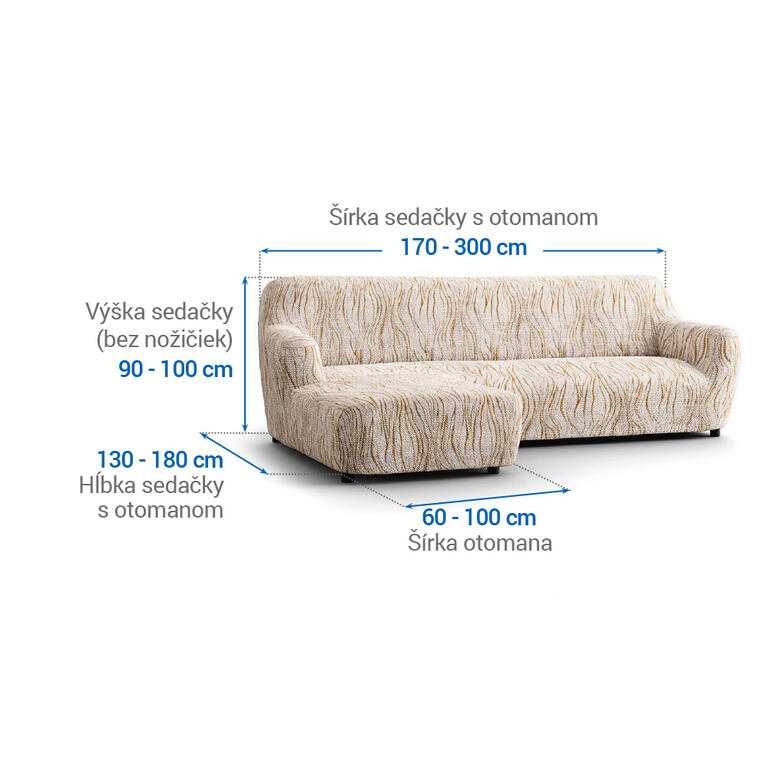 sedačka s otomanom vľavo (š. 170 - 300 cm) - galéria #6