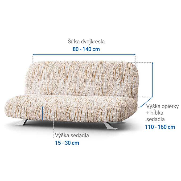 dvojkreslo s drevenými rúčkami (š. 80 - 140 cm) - galéria #5