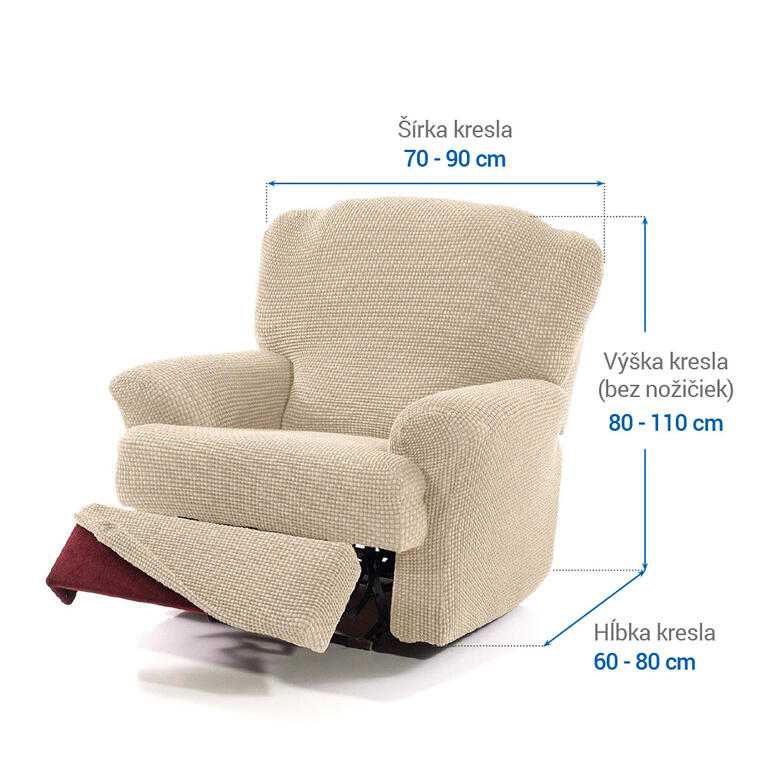 relaxačné kreslo (š. 70 - 90 cm) - galéria #5