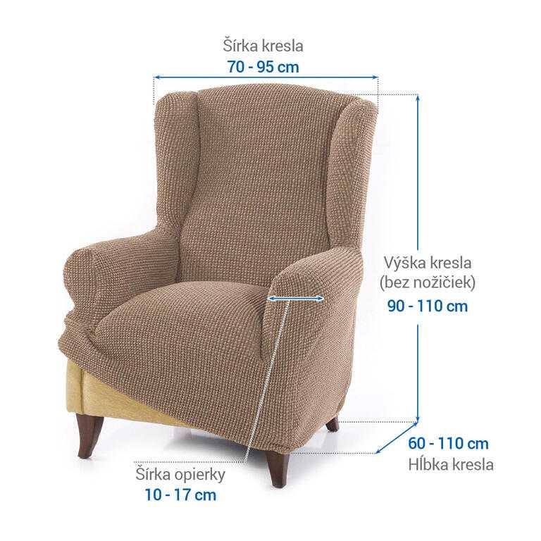 kreslo ušiak (š. 70 - 95 cm) - galéria #5
