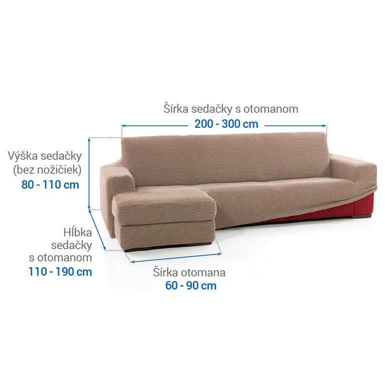 sedačka s otomanom vľavo (š. 200 - 300 cm) - galéria #5