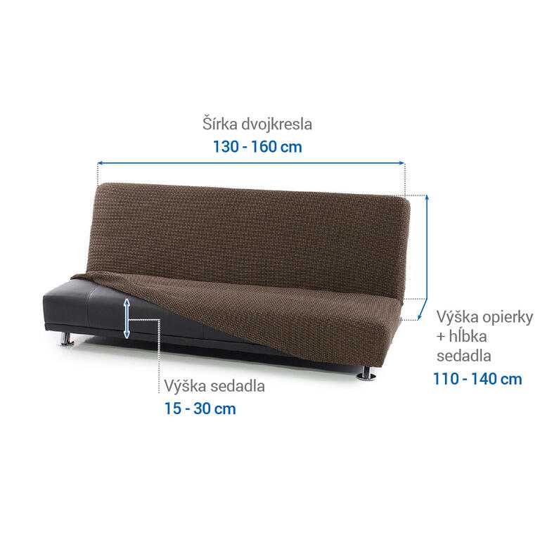 dvojkreslo s drevenými rúčkami (š. 130 - 160 cm) - galéria #5