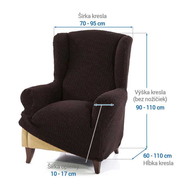 kreslo ušiak (š. 70 - 95 cm) - galéria #5