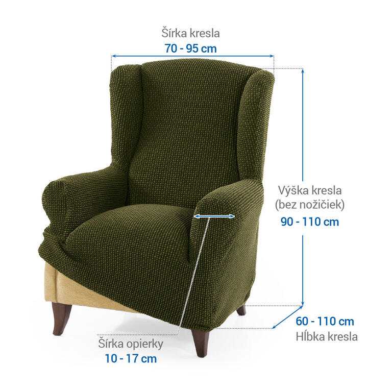 kreslo ušiak (š. 70 - 95 cm) - galéria #5