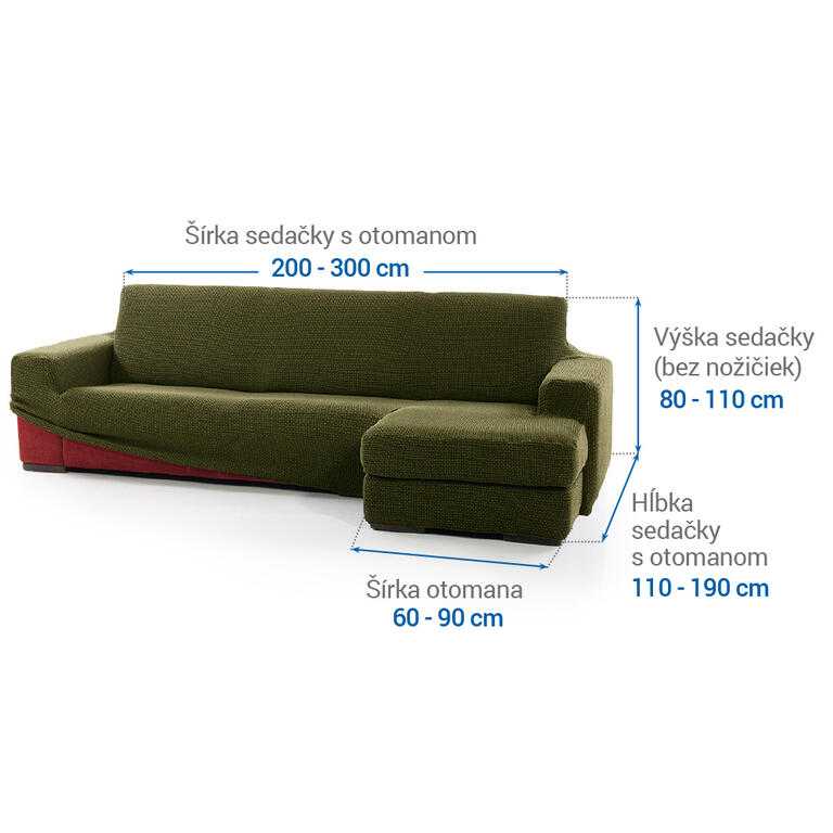 sedačka s otomanom vpravo (š. 200 - 300 cm) - galéria #5