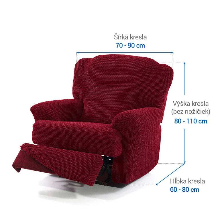 relaxačné kreslo (š. 70 - 90 cm) - galéria #5