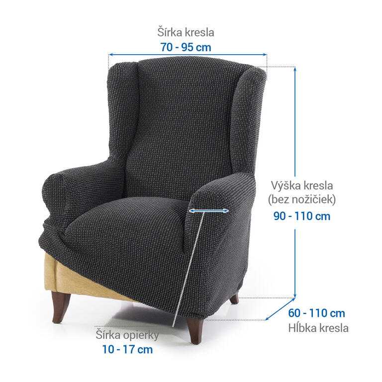 kreslo ušiak (š. 70 - 95 cm) - galéria #5