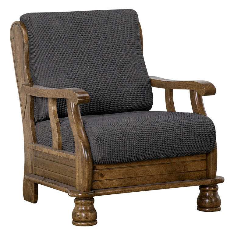 kreslo s drevenými rúčkami (š. 50 - 80 cm) - galéria #1