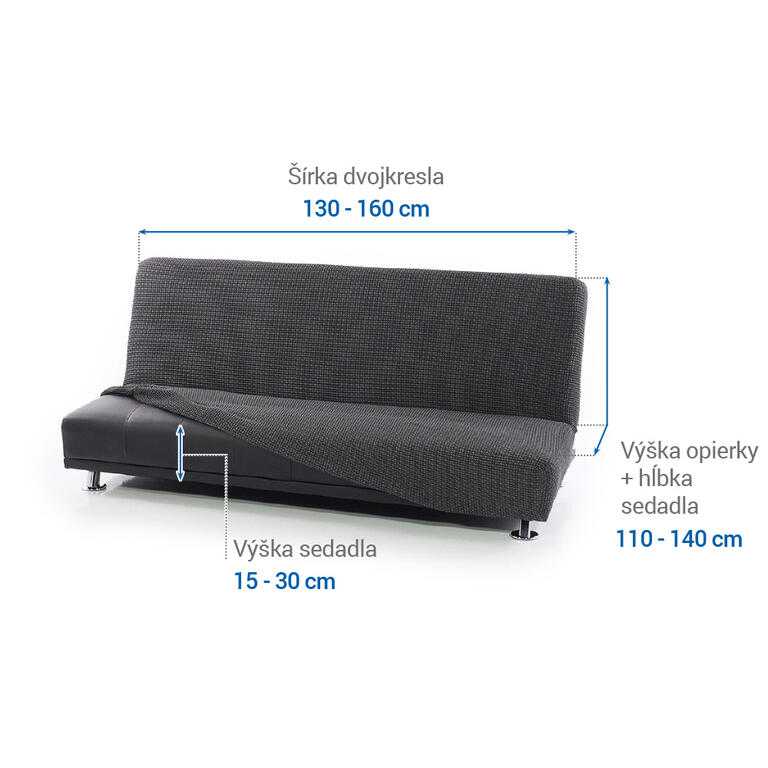dvojkreslo s drevenými rúčkami (š. 130 - 160 cm) - galéria #5