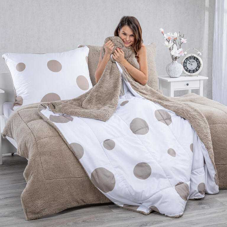 Prešívaná baránková súprava Dual Feel ESTELLA 3 ks - galéria #2