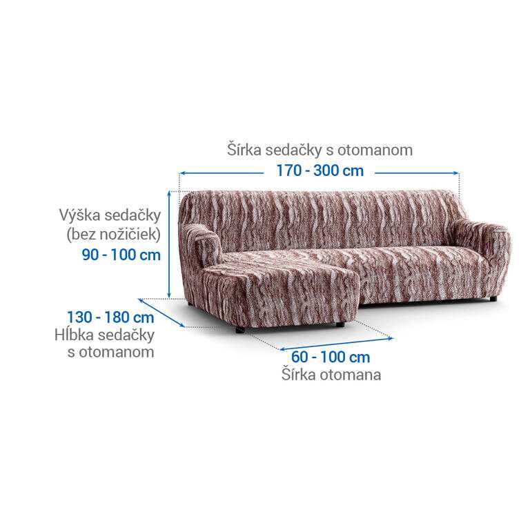sedačka s otomanom vľavo (š. 170 - 300 cm) - galéria #5