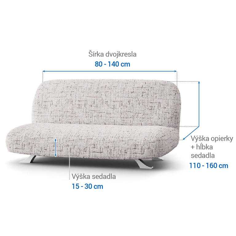 dvojkreslo s drevenými rúčkami (š. 80 -140 cm) - galéria #5