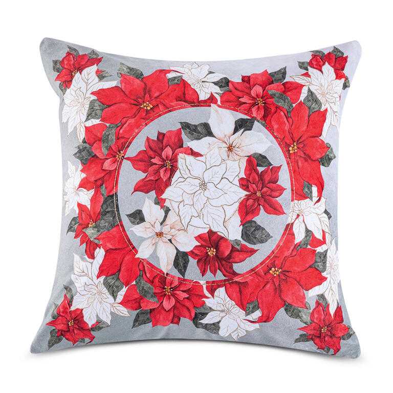 Súprava 3 ks obliečok na vankúšiky POINSETTIA 45 x 45 cm - galéria #1