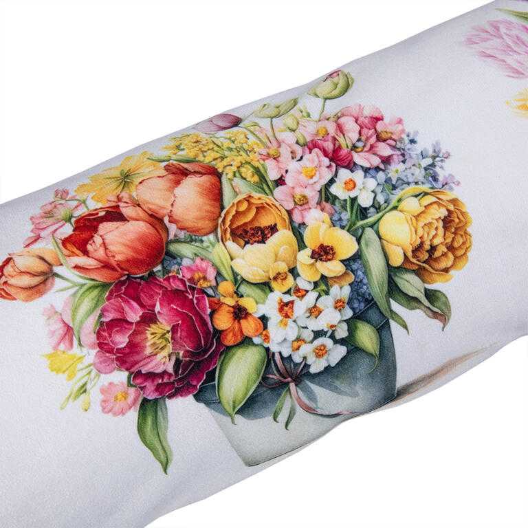 Vankúšik proti prievanu KVETY V KVETINÁČI 20 x 90 cm - galéria #2