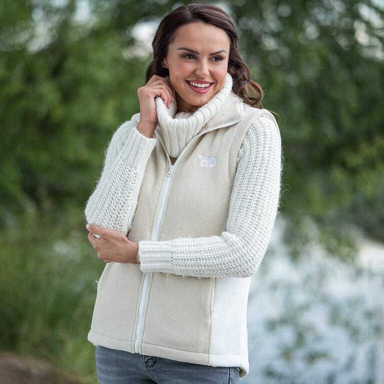 Dámska fleecová vesta piesková - galéria #7