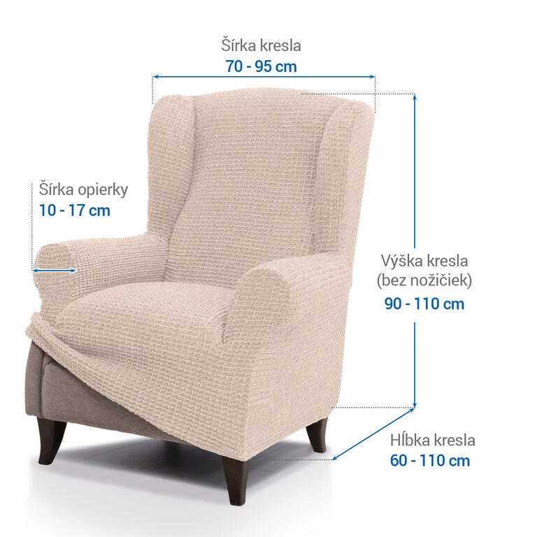 kreslo ušiak (š. 70 - 95 cm) - galéria #5