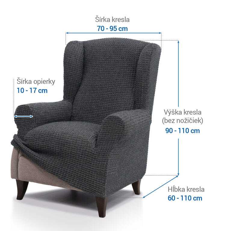 kreslo ušiak (š. 70 - 95 cm) - galéria #5