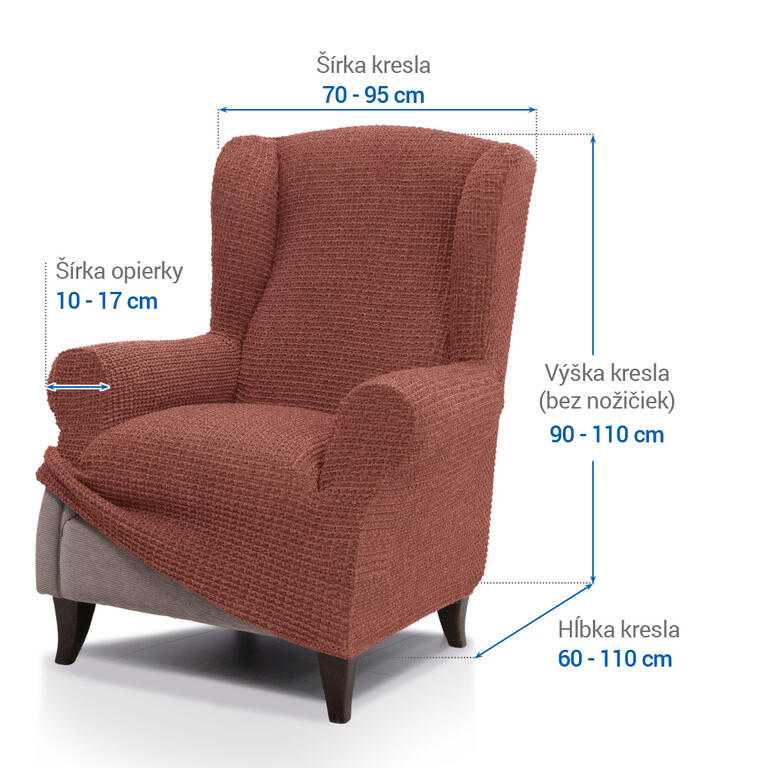 kreslo ušiak (š. 70 - 95 cm) - galéria #6