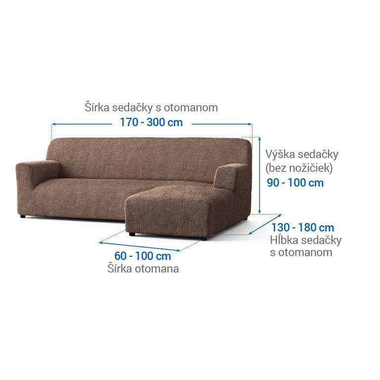 sedačka s otomanom vpravo (š. 170 - 300 cm) - galéria #3