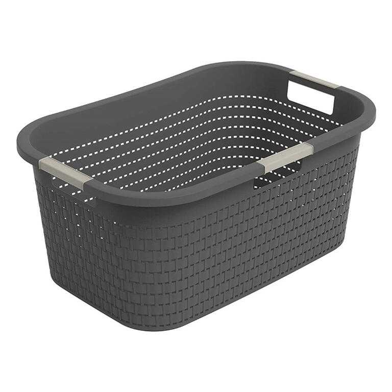 Kôš na čistú bielizeň COUNTRY antracit, 40 l