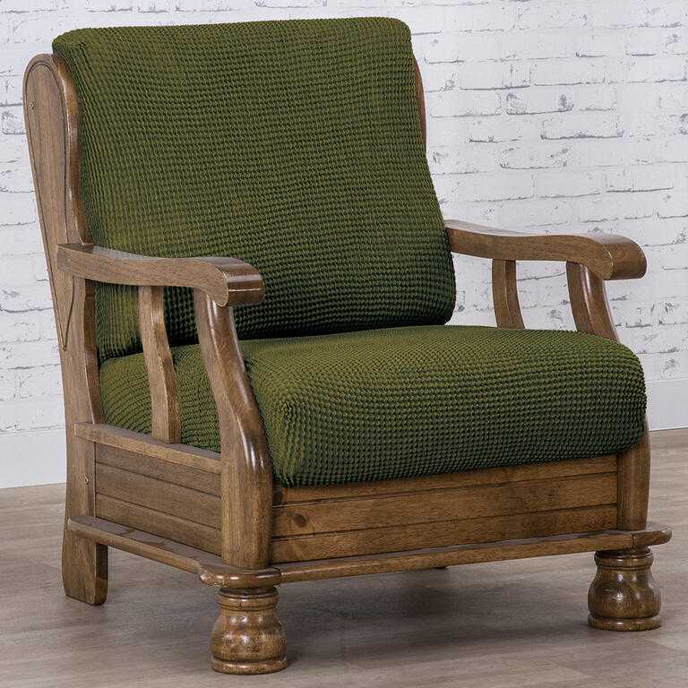 kreslo s drevenými rúčkami (š. 50 - 80 cm)