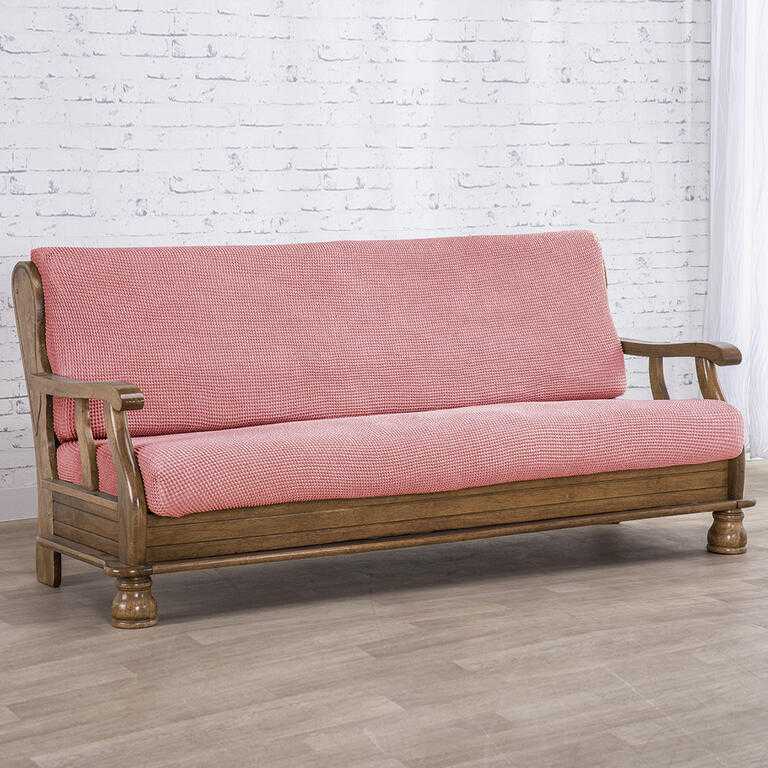 dvojkreslo s drevenými rúčkami (š. 130 - 160 cm)
