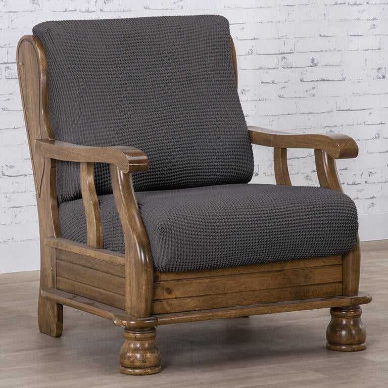 kreslo s drevenými rúčkami (š. 50 - 80 cm)