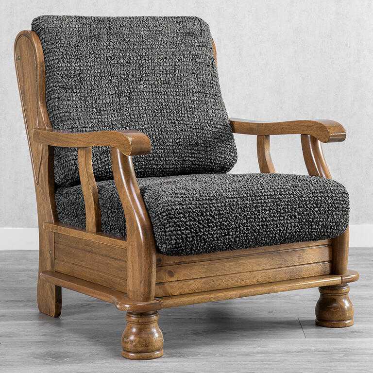 kreslo s drevenými rúčkami (š. 40 - 70 cm)