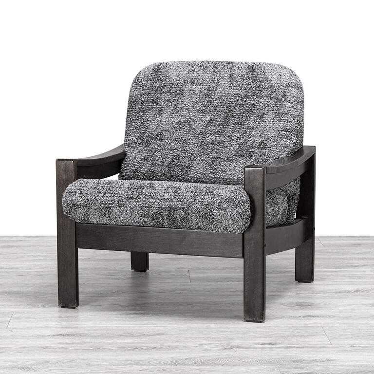 kreslo s drevenými rúčkami (š. 40 - 70 cm)