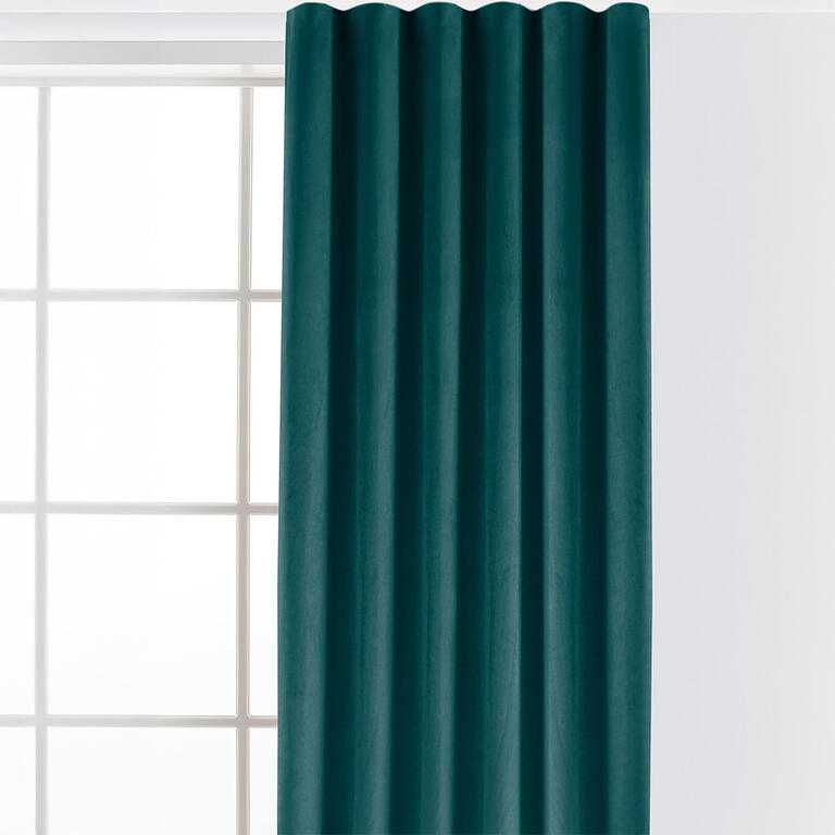 Zamatový záves FILUMI petrolejový 140 x 250 cm