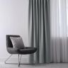 Zatemňovací záves blackout RESTILO strieborný 140 x 245 cm sada 2 ks